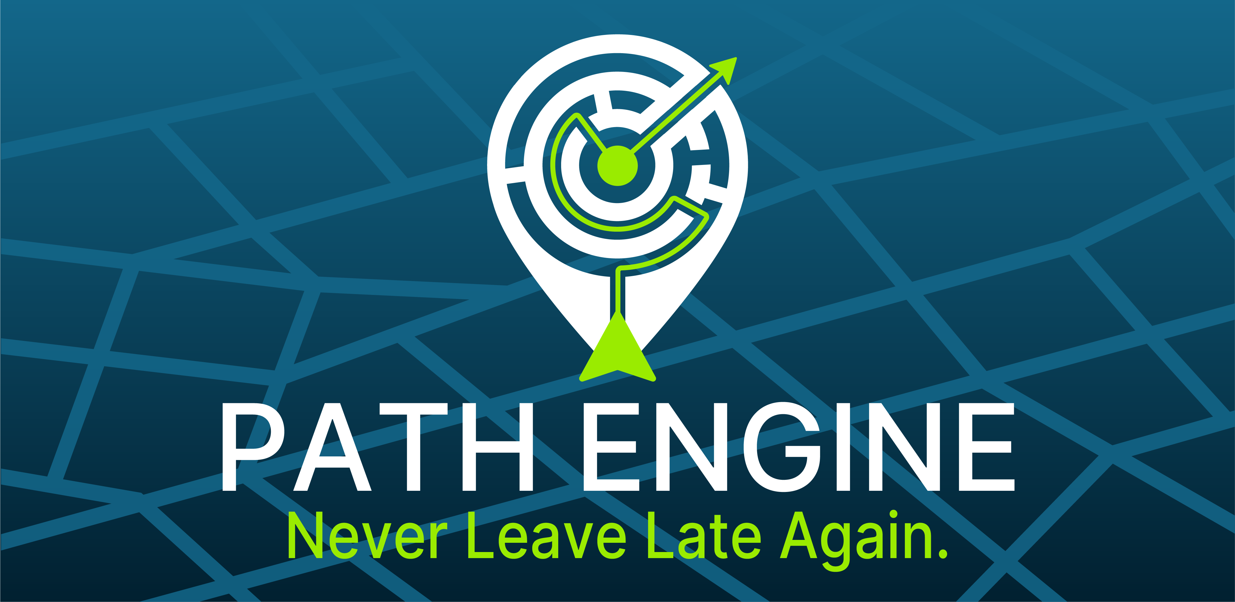 Path Engine app showing smart traffic alerts and calendar integration for timely departures